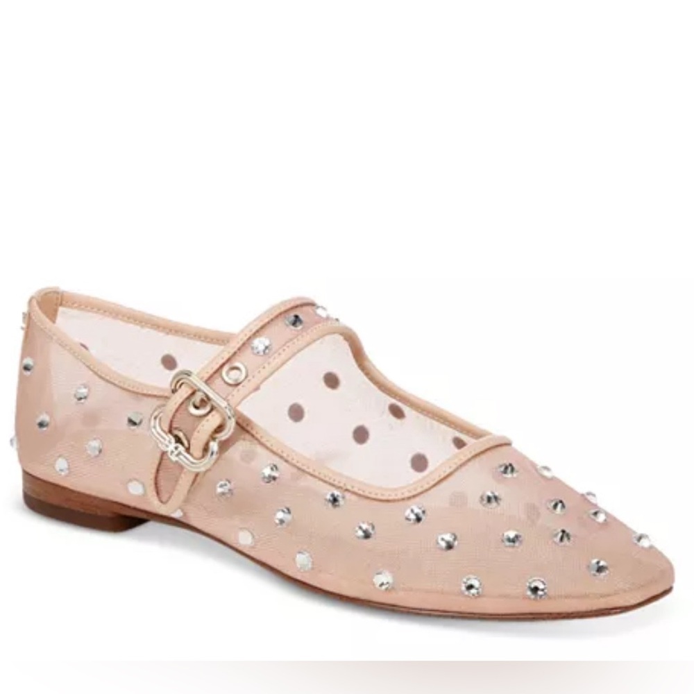 Sam Edelman Michaela Mesh/Rhinestone Ballet Flat size 9